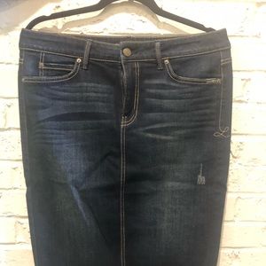 Level 99 Denim Pencil Skirt Sz 30